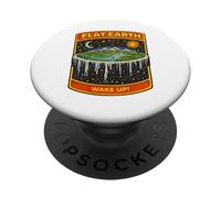 Flat Earth Retro Comic Conspiracy Theory regalo PopSockets PopGrip Adesivo