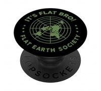 Flat Earth Society La sua teoria della mappa della cospirazione piatta del fratello piatto PopSockets PopGrip Adesivo