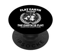 Flat Earth Society La Terra è piatta Domanda Tutto PopSockets PopGrip Adesivo