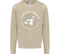 Flat Earth Society Members Around The Globe Uomo Sweatshirt Jumper