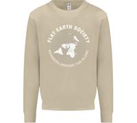 Flat Earth Society Members Around The Globe Uomo Sweatshirt Jumper