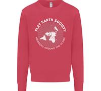 Flat Earth Society Members Around The Globe Uomo Sweatshirt Jumper