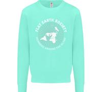 Flat Earth Society Members Around The Globe Uomo Sweatshirt Jumper
