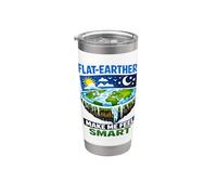 Flat Earthers mi fanno sentire intelligente divertente scienza umorismo Bicchiere termico in acciaio inox doppia parete