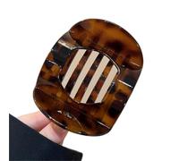 Flat Hair Clip Claws Accessories | Acetic Acid Women's Spoon Crab Leopard Top Simple Headpiece