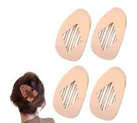Flat Hair Clips for Women, Curved Design Duckbill Hair Clips for Lying, Driving - Matte Strong Hold Hair Claw Clips for Thin Thick Hair, Hair Accessories for Women and Girls (Matte apricot)