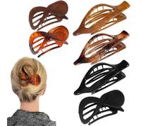 Flat Hair Clips, Non Slip Hairpin Barrette, Vintage Hairgrips Headdress with Stylish Vintage Design for Women, Mothers, Wives, or Girlfriends, 3.35x1.69x1.57 Inches