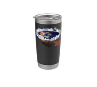 Flat le Earth con Ice Wall Real le Occhi Realizzare Vere Bugie Bicchiere termico in acciaio inox doppia parete