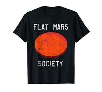 Flat Mars Society Divertente Meme Science Earth Graphic T Shirt Maglietta
