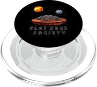 Flat Mars Society Funny Earth Universe Sci Fi Space Science PopSockets PopGrip per MagSafe
