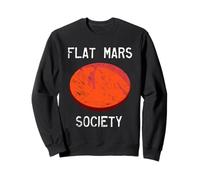 Flat Mars Society - Maglietta divertente con meme e scritta "Science Earth" Felpa