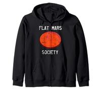 Flat Mars Society - Maglietta divertente con meme e scritta "Science Earth" Felpa con Cappuccio