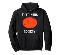 Flat Mars Society - Maglietta divertente con meme e scritta "Science Earth" Felpa con Cappuccio