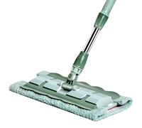 Flat Mop, 360 Rotating Mop for Home, Reusable Pads with Telescopic Handle, Bathroom, Floor Cleaner for Hardwood, Laminate, Commercial Spaces and Large Open Areas, 14.96x5.91x37.4 Inches