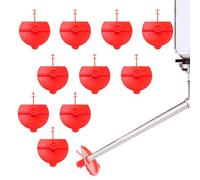 Flat Spray Nozzle, Reusable Extenders Portatile, 10 Fan Shape Spray Nozzle Tips with Material, Workshop Tools for Crevice Cleaning, 1,89 x 1,46 Inch
