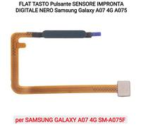 FLAT TASTO Pulsante SENSORE IMPRONTA DIGITALE NERO Samsung Galaxy A07 4G A075
