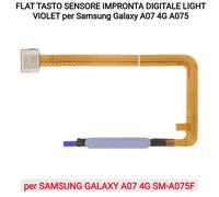 FLAT TASTO SENSORE IMPRONTA DIGITALE LIGHT VIOLET per Samsung Galaxy A07 4G A075
