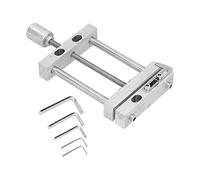 Flat Vise Mini Clamp | 90mm Opening for Woodworking/Engraving/Fixation | Aluminum Alloy Drill Press Vice Tool with Hex Wrench