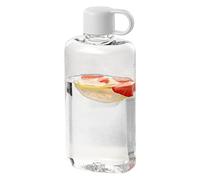 Flat Water Bottle - Pocket Water Bottle, 500ml Flat Portable Leakproof Container, Square compact Wateer Bottles, Rectangular Wateer Bottles for Freezer Juice Beverage Coffee Drink Camping Summer
