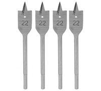Flat Wood Drill Bits 4Pcs High Carbon Steel Durable Sharp Spade Boring Woodworking Tools For DIY Carpentry Projects 22mm