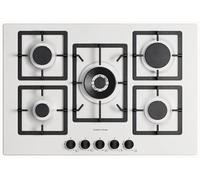 FLAT75UG98 - Piano cottura 5 fuochi gas, 75x50 cm, colore bianco