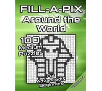 Flatline Books & P Medium Fill-A-Pix Logic Grid Puzzle Book Around (Tascabile)