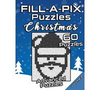 Flatline Books & Publishing FILL-A-PIX Puzzles Christmas (Tascabile)