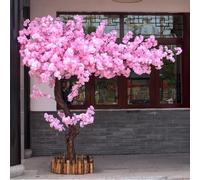 flatpincololee Fatto A Mano Ciliegio Alberi con Fiori di ciliegio, Decorazione di Fiori di Seta, Robusta Base in Ferro, Grande Decorazione per Interni ed Esterni, pianta Finta Extended-3.5mx3m