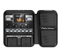 Flatsons KMF-1 - Pedale per chitarra multieffetti, processore per effetti per chitarra elettrica da 18 ampere/cabina con 77 effetti, 42 ritmi di tamburo, ingresso ausiliario, pedale di distorsione