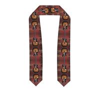 Flattened Graduation Scialle Ribbon WZYWHJ Rock Guitar Printing per cerimonie di laurea