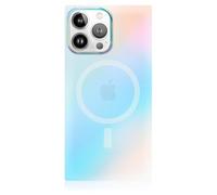 FLAUNT Official Square Protective Case - Compatible with iPhone 16 Pro - Compatible with MagSafe & Wireless Charging - Drop-Tested & Shockproof - (Iridescent Satin)