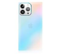 FLAUNT Square Protective Case - Compatible with iPhone 15 Pro - Wireless Charging - Stylish Drop Tested Shockproof Phone Case - The Official Square Phone Case (Iridescent Satin)
