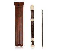 Flauta Flauta soprano a 8 fori, flauto dolce soprano barocco professionale flauto acuti clarinetto stile tedesco chiave C per bambini con tabella di diteggiatura istruzioni