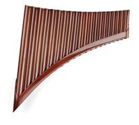 Flauti di Pan leggeri Strumenti musicali per flauto di Pan marrone con chiave E fatti a mano(LEFT HAND)