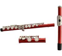 Flauti, Flauti Strumento musicale Flauto professionale Flauto rosso con chiave C 16 fori curvilinei a foro chiuso più chiave E