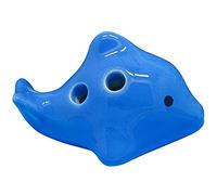 Flauti in ceramica. Ocarina piccola in ceramica con tweeter a 4 fori for principianti, regalo unico(Baby Dolphins)