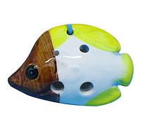 Flauti in ceramica. Ocarina piccola in ceramica con tweeter a 4 fori for principianti, regalo unico(Sangbin Fish)