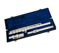 Flauto a 16 tasti con foro chiuso in Do Strumento placcato in argento cupronichel con chiave Mi Flauto Contralto