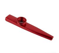 Flauto a bocca kazoo in alluminio per principianti e appassionati di musica, strumento musicale leggero per suonare il ronzio (rosso)