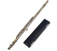 Flauto A Chiave C A 16 Fori Flauto A Foro Chiuso Flauto Traverso Da Concerto In Cupronichel Con Chiave E E Accessori Flauto Traverso per Principiante