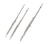 Flauto A Foro Aperto Apri/Chiudi Foro C Flauti 16 Tasti Set Di Flauti Placcati In Argento Strumento Musicale Con Custodia Per Flauto