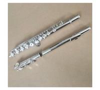 Flauto A Foro Aperto Tono C A 16 Fori In Rame Bianco Nichelato Con Accessori Flauto Traverso per Principiante