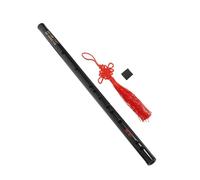 Flauto Bambù Concerto Tre misure di strumenti a fiato Flauto di bambù nero per adulti con nappe(F2.3X42CM)