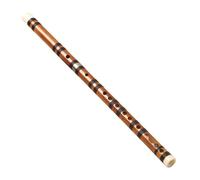 Flauto Bambù Flauto trasversale di bambù amaro Flauto di classificazione Set completo di accessori Accordato tre volte(F Key)