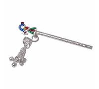Flauto bansuri LADDU GOPAL in argento puro fatto a mano SPEDIZIONE GRATUITA