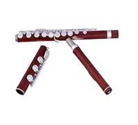 Flauto Buona tenuta all'aria Flauto in sequoia 17 fori aperti Chiave E placcata argento Palissandro Professionale