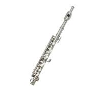 Flauto C Key Piccolo Mezza Dimensione Argento Placcato Cupronichel Con Custodia In Pelle Cacciavite Accessori