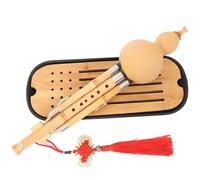 Flauto Cinese Hulusi Tipo Di Registrazione Delle Prestazioni Golden Bamboo Hulusi Tasto C Tasto Piatto B Tasto DGF(C tune)