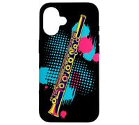 Flauto Color Streetart Strumento a fiato Custodia per iPhone 16