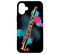 Flauto Color Streetart Strumento a fiato Custodia per iPhone 16 Plus